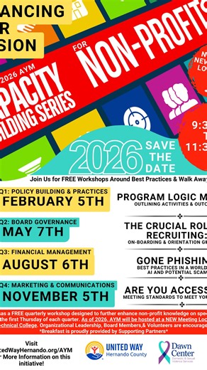United Way of Hernando County on Instagram: "🙌ADVANCING YOUR MISSION kicked off their Q1 session on “Program Logic Models & Strategic Direction” at their new location with a packed house of 32 organization reps! 💡This was the perfect discussion for diving into the new year and planning for impact while reevaluating and enhancing resources. A special thank you to Guest Experts Morgan & Sean from Habitat for making performance matrixes relatable and measurable for us📈 A reminder that AYM serves
