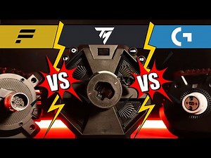 Versus: Logitech RS50 vs Thrustmaster T598 vs Fanatec GT DD Pro