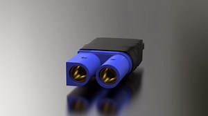 2 Pair RC LiPo Battery Connector Adapter Compatible with TRX/Traxxas Lipo Battery Plug to EC5 Male Female on ESC Charger