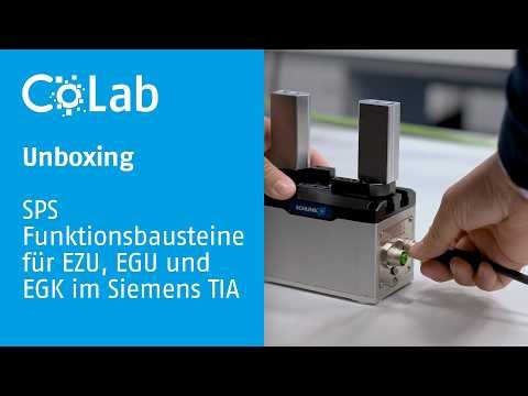 CoLab Unboxing: PLC function blocks for EZU, EGU and EGK in Siemens TIA Portal – Fast commissioning