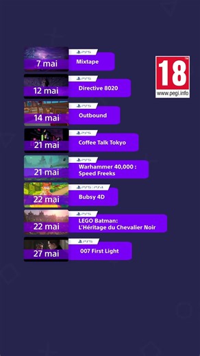 Ce mois-ci sur PlayStation - Mai 2026 | PS5, PS4, PS VR2
