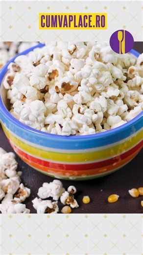 Final de weekend, poate cu un film, poate cu fotbal sau tenis. Noi aducem gustarea: popcorn