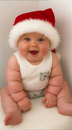 Santa Claus Christmas😍 Father #babysaybaba #cutebabies #adorablebaby #santaclaus