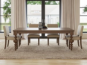 The Arcadia | Extendable Oak Dining Table // Large Turned Leg / Farmhouse Dining Room Table / Modern / Rustic / 6ft 7ft 8ft 9ft 10ft - Etsy