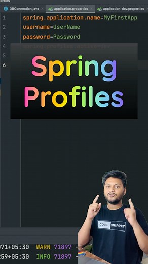Spring Profiles #javaprogramming #springboot