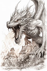 50 Gothic Dragons Coloring Pages Vol. 2 - Grayscale Printable for Adults - Fantasy Stress Relief Book - Etsy