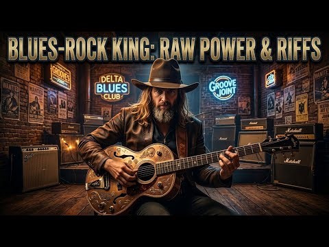 Eric Clapton, Jimi Hendrix, ZZ Top, B.B King, Muddy Waters – Deep Voice Classic Blues Rock Legends