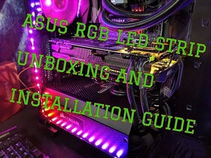 ROG LED Strip Unboxing and Installation Guide for Beginners