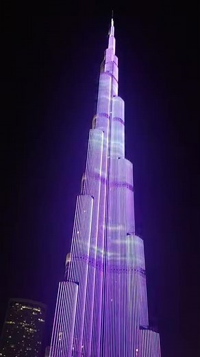Burj Khalifa ...light show every evening.