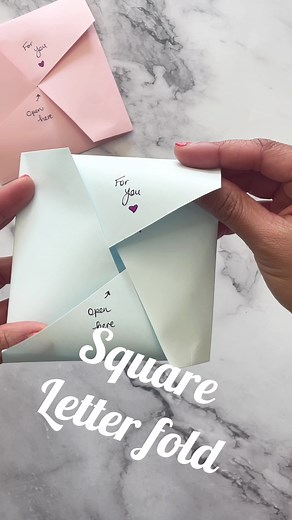 Easy Square Letter Fold Tutorial