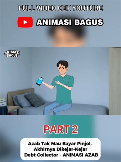 Akhirnya Dikejar-Kejar Debt Collector: Animasi Azab