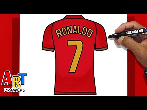 How to Draw Cristiano Ronaldo Shirt 7 PORTUGAL - World Cup 2026