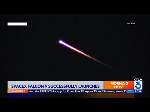 SpaceX Falcon 9 launches 25 Starlink satellites in California