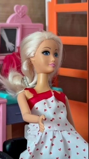 Barbie family have a new baby 👶🤩🥳🥰hospital with Ken and the kids, having strong Barbie.