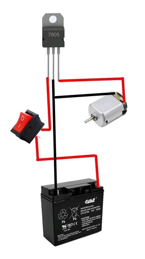 12v to 5v dc connection using lm7805 ic #shots #viral #electronic #tarunelectronic