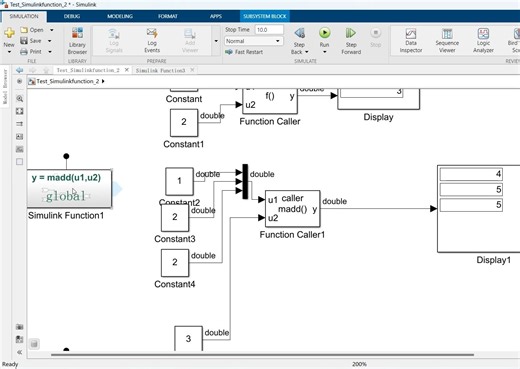 视频实例讲解Simulink的Simulink Function模块