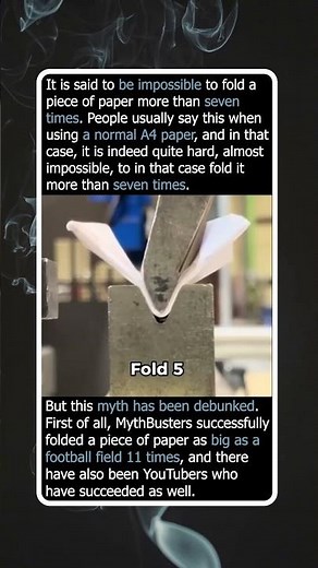 Why Size Matters When Folding Paper