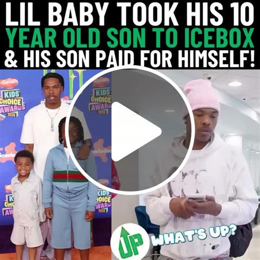 Lil baby took his 10 years old son to icebox and his son paid for himself!!! - NewsBreak
