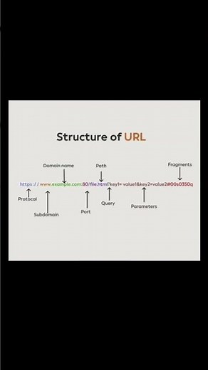 Structure of a URL explained in a simple way! 🌐 #shorts #trending