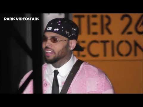 Chris Brown @ Paris 20 january 2026 for Fashion Week show Louis Vuitton