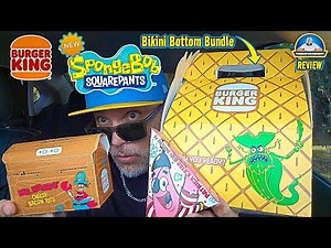 Burger King® Bikini Bottom Bundle Review! 🍔👑👙 | Burger King® Sponge Bob Meal!🧽 | theendorsement