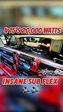 Insane Sub Bass Flex 🔊 20,000 watt system pushing 4 15’s slamming hard