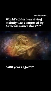 Guin Dalera / Lusine on Instagram: "🎶 World’s Oldest Surviving Melody — 3,400+ Years Old 🇦🇲✨ The oldest known piece of music ever discovered was composed around 1400 BC, more than 3,400 years ago. It was found on a clay tablet and is the earliest surviving fragment of written music in history. This ancient tune — known as the Hurrian Hymn (Text H6) — was dedicated to Nikkal, the goddess of orchards. The tablet even included instructions for performance, telling the singer how to play it with 