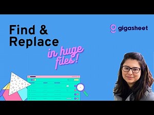 Find & Replace In Huge Spreadsheets, Too Big For Excel