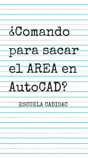  ¿Sabías que con el comando 퐀퐑퐄퐀 puedes calcular fácil el área y perímetro en AutoCAD? 易 Solo escribe AREA, selecciona los puntos, ¡y listo! ➕ Usa ADD y SUBTRACT para sumar o restar áreas parciales. Ideal para planos arquitectónicos, instalaciones o ingeniería.  Aprende más comandos útiles como este en nuestros cursos prácticos. #CursosAutoCAD #CADISAC #AutoCAD2025 #DibujoTécnico #Arquitectura #CursosIndustriales | CADISAC | Facebook
