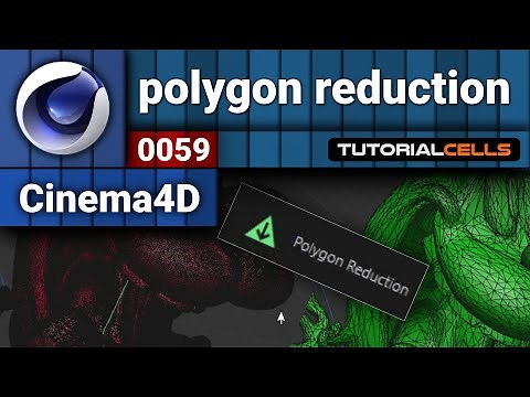 0059. polygon reduction tool in cinema 4d