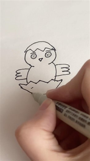 🎨 Little Art 🐣 How to Draw a Chick — #little #littleart #littleartist #easyart #kidsart