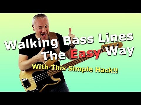 Walking Bass Lines The Easy Way With This Simple Hack!!