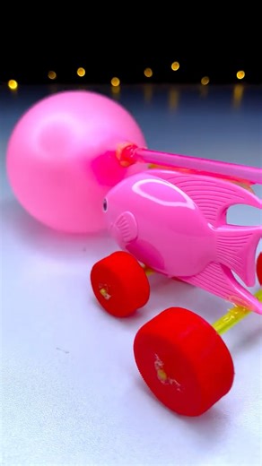 The T | How to make balloon car with the plastic fish. #shorts #diy #make #lifehacks #science #scienceproject #schoolproject #ballooncar #toys #toycar. | Instagram