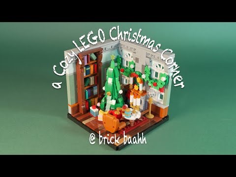 A Tiny LEGO Room That’s Ready for Christmas