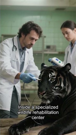 Rescuers Found a Rare Black Tiger Collapsed in the Snow ❄️🐅