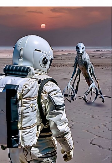 Exoplanet visit #alien #exploration #space #exoplanet #astronaut #universe #aivideo