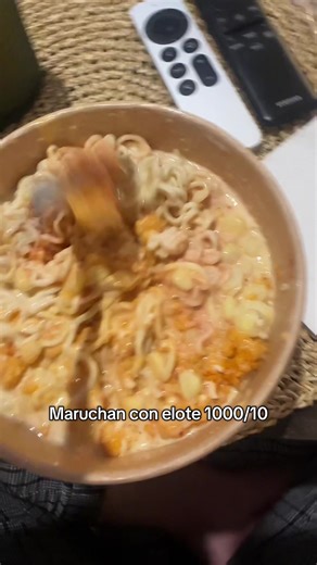 Degustación fina claro que sí 🍝 #maruchan #elote #testing #comida #mexico