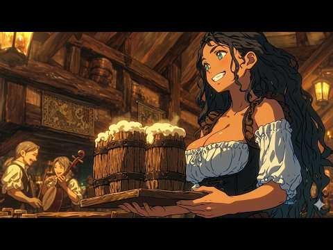 A Night at Lúa's Tavern | 5 Hours of Animated Medieval Music & Party Ambience