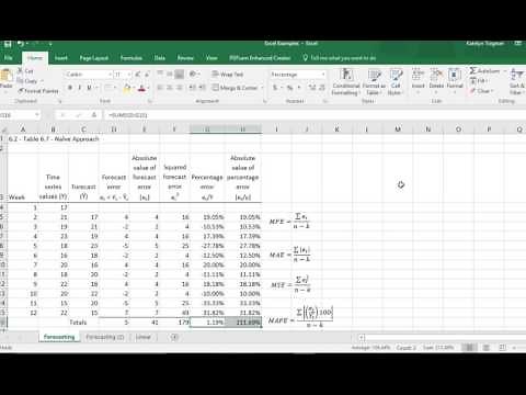 Naive Approach Excel Example