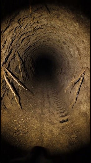 Inside a Rabbit Burrow 🐇 | Real Underground POV Exploration #shorts