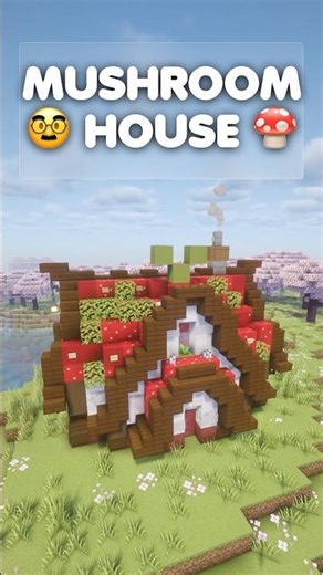Minecraft Tutorial | Mushroom House 🍄 #minecraft #shorts