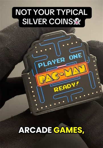 A full tube of one-ounce Pac-Man ghosts👻 Not rounds. Not bars. Actual 8-bit shapes in pure silver. Every single piece hits that arcade nostalgia button instantly. And to top it off they're officially licensed and legal tender. This is the stuff that makes stacking fun🔥 #BeTheBull #Silver #SilverStacking #PacMan #Collector