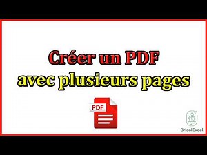 Comment creer un pdf avec plusieurs pages
