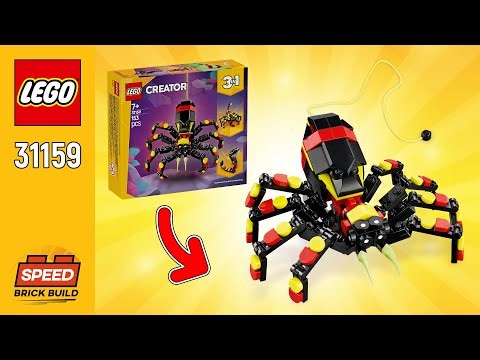 LEGO Creator Wild Animals: Surprising Spider (31159)[153 pcs] Step-by-Step Building Instructions