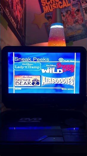 Sneak Peeks Menu from Bambi 2 2006 DVD