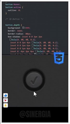 Crear un botón 3D genial con HTML y CSS 😎