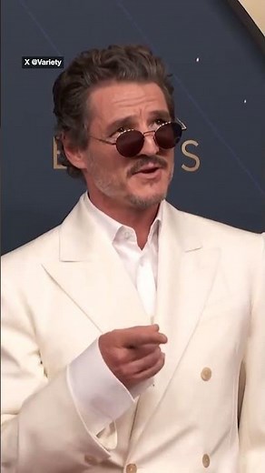 Pedro Pascal arrives at the 2025 Emmys