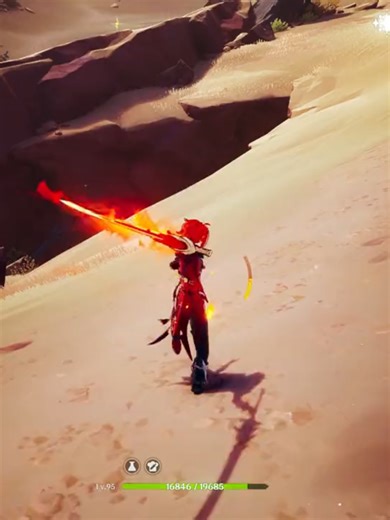 Diluc Showcase in Genshin Impact at 60 FPS