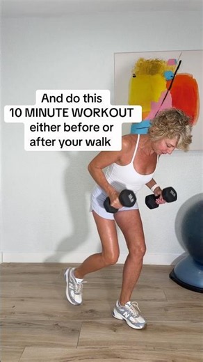 Get your walk in and then come back and do a 10-minute workout! #virtualworkout
