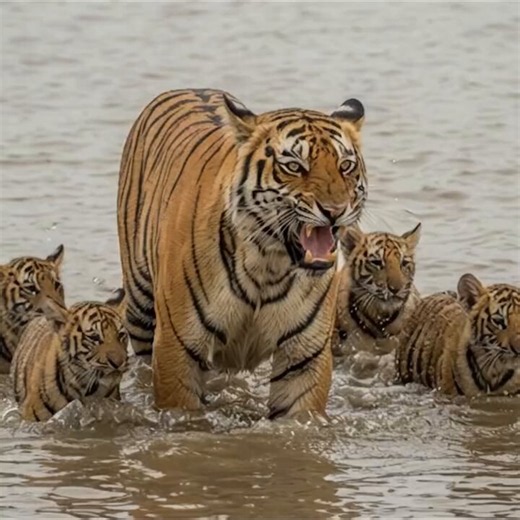 Tiger Cubs Didn't Make It Out😱😱😱😱😱😱😱 A very dangerous fight between a crocodile and a tiger!🙂‍↔️🙂‍↔️🙂‍↔️🙂‍↔️🙂‍↔️🙂‍↔️🙂‍↔️